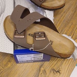 Birkenstock Tan Sandals with Adjustable Straps